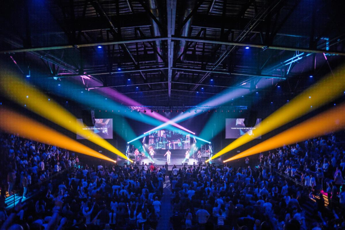 Unite 180 Church illuminated with versatile lighting solution